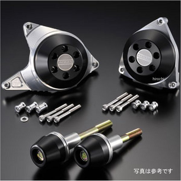 アグラス AGRAS レーシングスライダー 4点セットA ロゴ有り 09年 YZF-R1 黒 342-271-012BX HD店｜ヒロチー商事 ハーレー 店