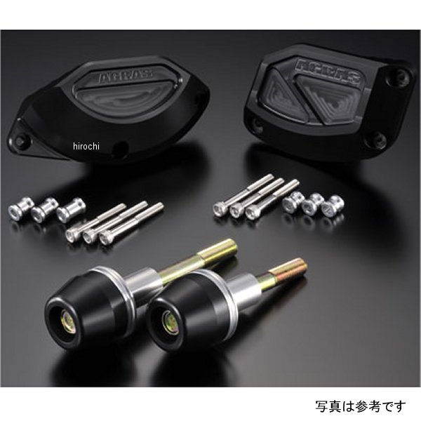 アグラス AGRAS レーシングスライダー 4点セットB ロゴ有り 09年 YZF-R1 黒 342-271-013BX HD店