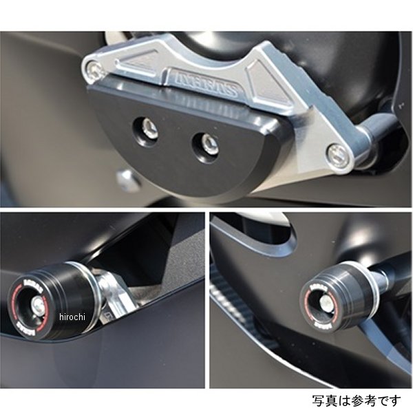 アグラス AGRAS レーシングスライダー フレーム&ジェネレーター ロゴ無し 17年以降 YZF-R6 黒 342-278-003B HD店｜ヒロチー商事 ハーレー 店
