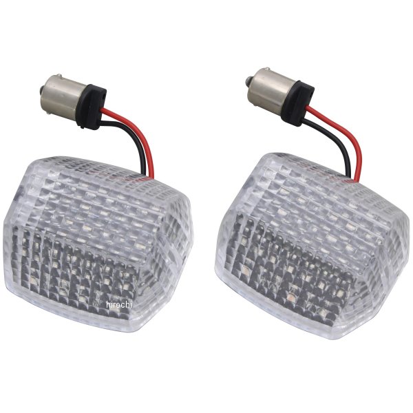 ポッシュ POSH LEDコンバージョンセット レンズ一体式 2線式平行ピン ZRX1200S/R、ZRX1100/400 クリア 2個入り 071028 HD店