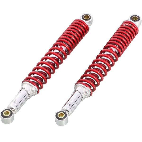 【メーカー在庫あり】 キタコ KITACO リアショックセット C50キャブ メッキ/赤 520-1087120 HD店