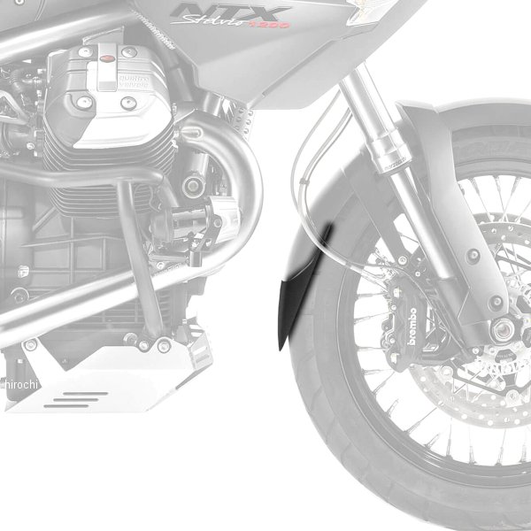 ピラミッドプラスチック Pyramid Plastics 延長フェンダー ショート 08年-16年 モトグッチ Stelvio 1200 8V 黒 058730 HD店
