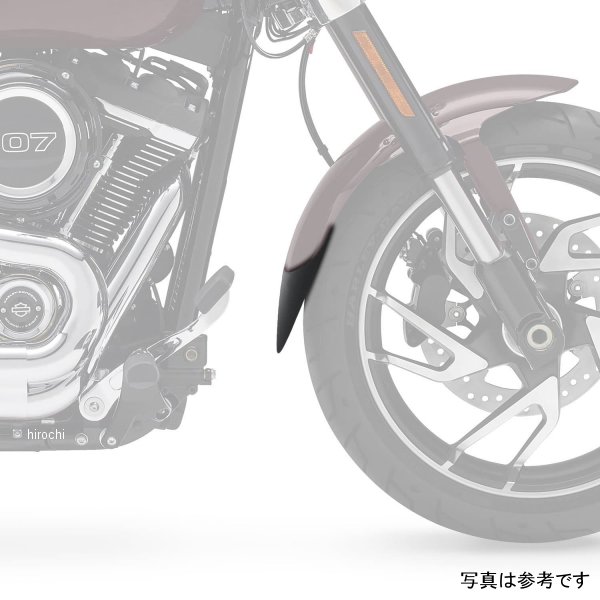 ピラミッドプラスチック Pyramid Plastics 延長フェンダー ショート 06年-11年 Sportster 1200 Low XL1200L 黒 058695 HD店