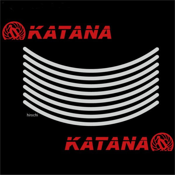 ワールドウォーク リムステッカー 19年以降 KATANA シルバー rim-7_sil HD店