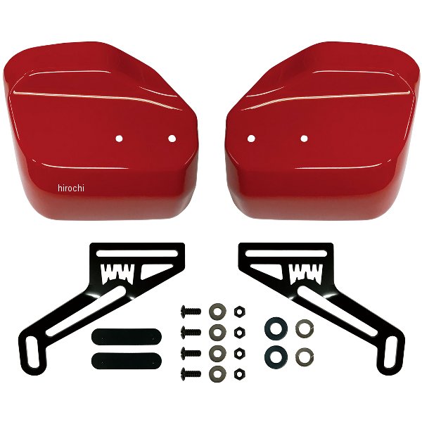 ワールドウォーク 塗装大型ナックルガード 20年-23年 CT125ハンターカブ グローイングレッド ws-40-RED HD店|ヒロチー商事 ハーレー 店