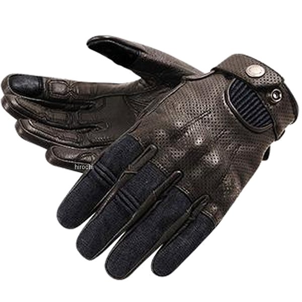【メーカー在庫あり】 デグナー DEGNER デニム レザー コンビグローブ ネイビー/ブラウン Sサイズ TG-65 HD店