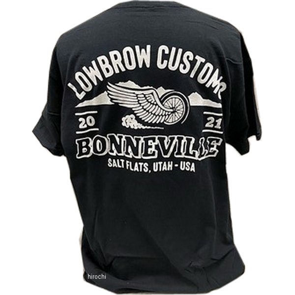 部品屋K&W LOWBROW CUSTOMS BONNEVILLE 2021RACING サポートTシャツ 黒 Lサイズ P012840 HD店
