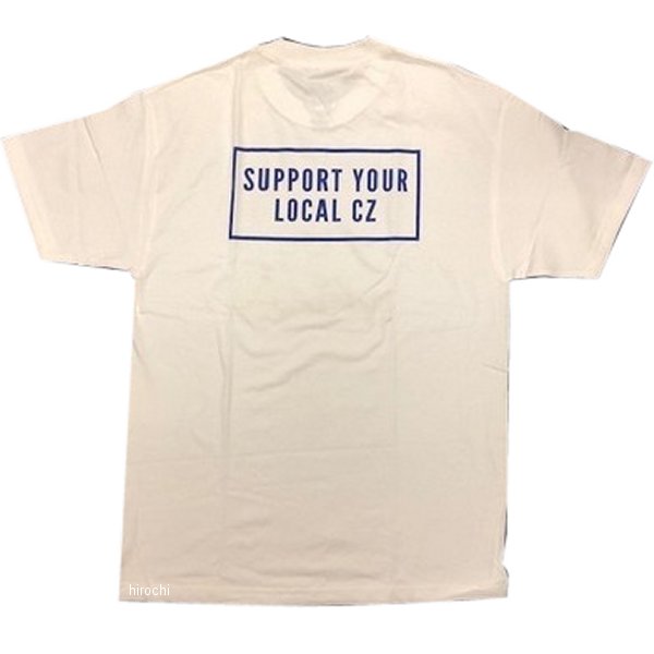 部品屋K&W サイクルゾンビーズ 半袖Tシャツ 白×ブルー Mサイズ PCZ-1 HD店