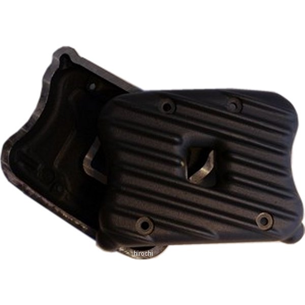 部品屋K&W EMD ロッカーボックスカバー リブ付き 04年以降 XL 黒 RCXLI-R HD店