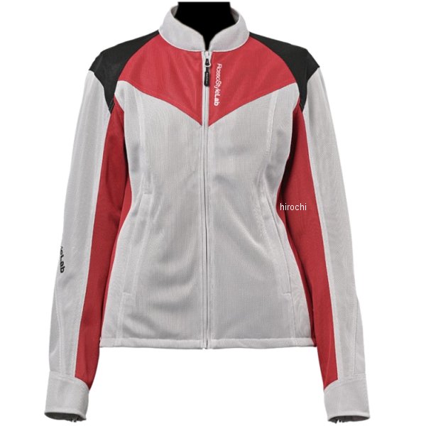 【メーカー在庫あり】 ロッソスタイルラボ Rosso StyleLab 春夏モデル ライダースメッシュジャケット ライトグレー/赤 Lサイズ ROJ-114 HD店|ヒロチー商事 ハーレー 店