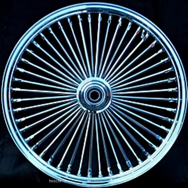 部品屋K&W KING スポークホイール クローム/クローム 21×2.15J フロント用 P37-526 HD店