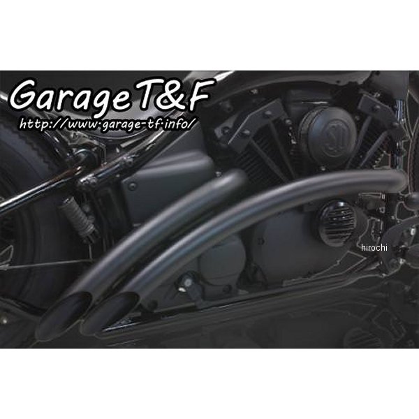 ガレージT＆F ベントマフラー タイプ1 09年以降 ドラッグスター400 黒 DS400VTML02FI HD店