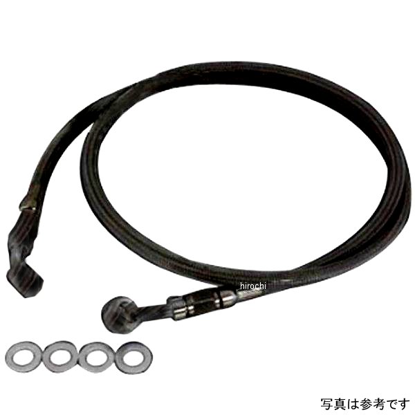 ガレージT＆F ステンメッシュブレーキホース 1000mm グラストラッカー ブラックコート仕様 GT250BHBK1000 HD店