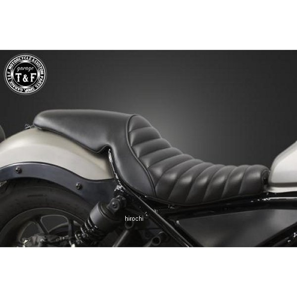 ガレージT＆F ガンファイターシート タイプ:タックロール レブル250 黒/黒 RB250ST02BKBK HD店