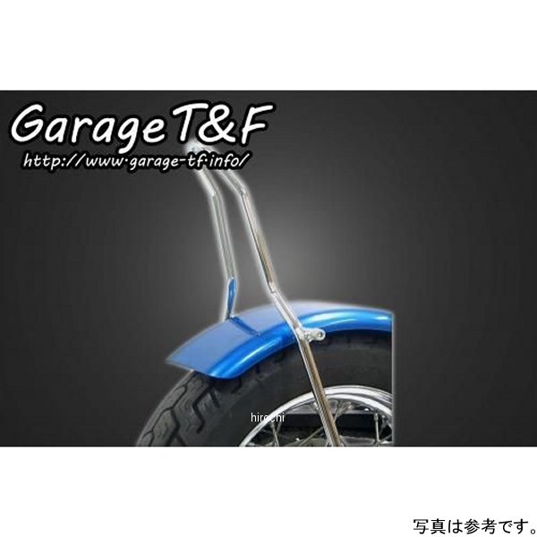 ガレージT＆F フラットフェンダー&シーシーバーSET ロング(約500mm) ビラーゴ250 メッキ XV250FD07 HD店