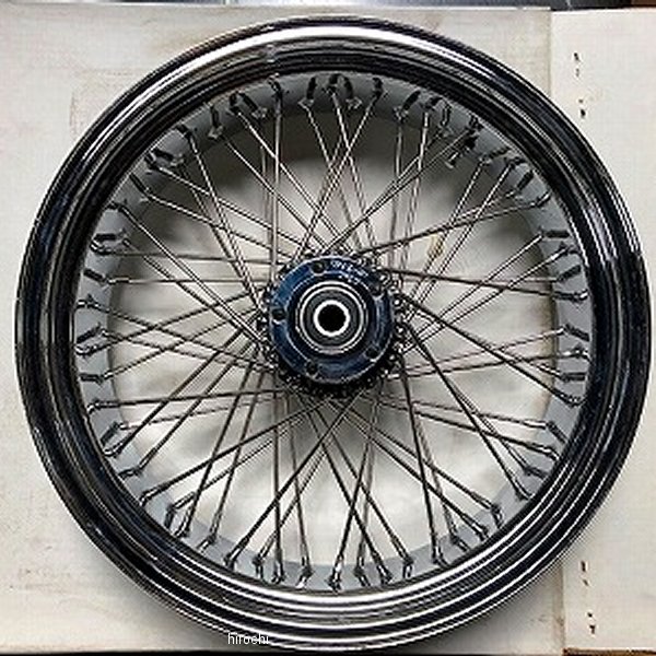 部品屋K&W スポークホイール 18インチ 5.5J 60本スポーク ビレットハブ ステンレス P50002-2 HD店