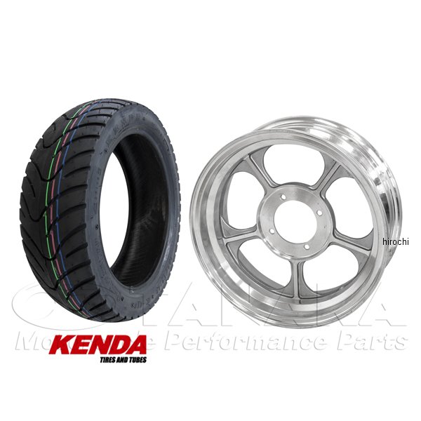 田中商会 12インチアルミキャストホイール4.5J＆KENDAタイヤ 130/70-12タイヤセット モンキー ca1758 HD店