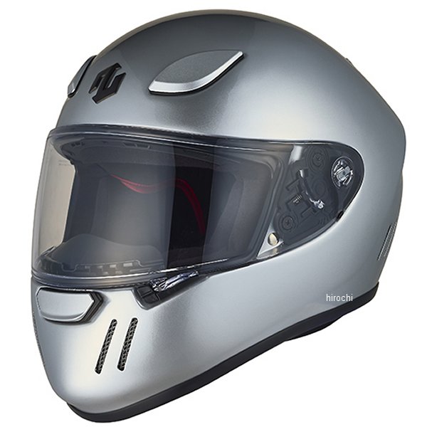 【メーカー在庫あり】 ゴッドブリンク godblinc フルフェイスヘルメット ブレードランナー SOLID シルバー Mサイズ BRJ0013/M HD店｜ヒロチー商事 ハーレー 店