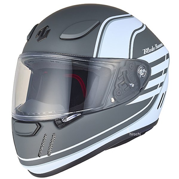 【メーカー在庫あり】 ゴッドブリンク godblinc フルフェイスヘルメット ブレードランナー GRAPHIC EURO マットグレー Sサイズ BRJ0021/S HD店画像