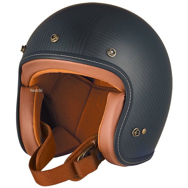 【メーカー在庫あり】 ジーロット ZEALOT ジェットヘルメット FlyboyJet2 CARBON HYBRID スタンダード マット/ブラウン Mサイズ FJ0019/M HD店