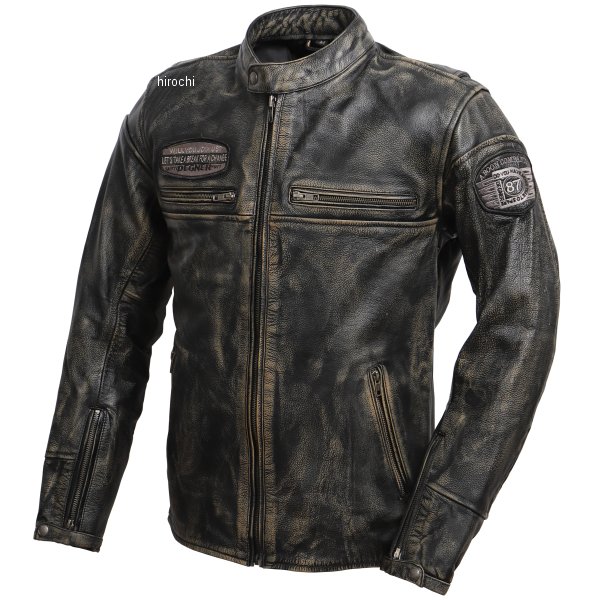 【メーカー在庫あり】 デグナー DEGNER レザーヴィンテージジャケット 黒 XLサイズ 22WJ-5 HD店