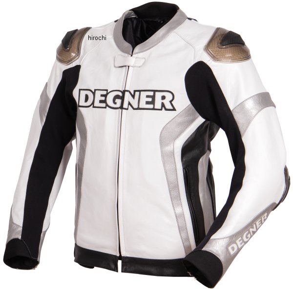 【メーカー在庫あり】 デグナー DEGNER レザーレーシングジャケット 白/シルバー Mサイズ 22WJ-6 HD店|ヒロチー商事 ハーレー 店