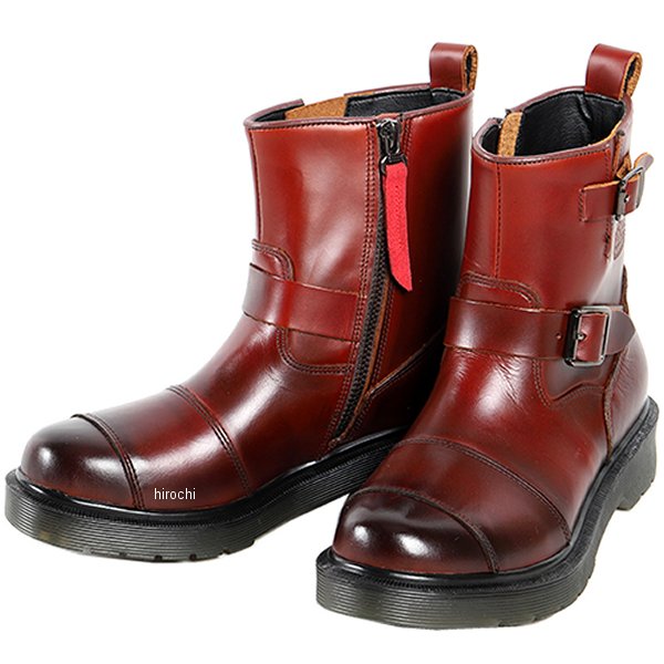 【メーカー在庫あり】 デグナー DEGNER レディースシフトガード付レザーZIPエンジニアブーツ ブラウン 24.5cm HS-B10 HD店