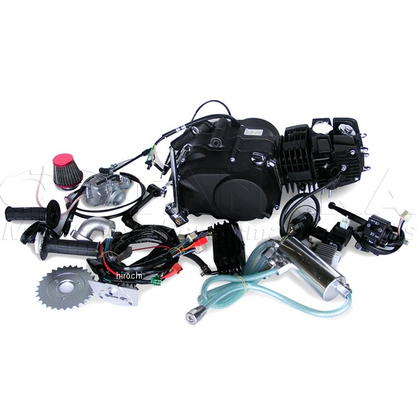田中商会 エンジンキット124ccオールキット付き ステルスブラック ca0006 HD店