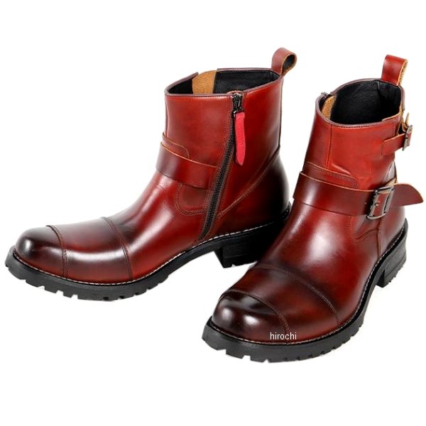 【メーカー在庫あり】 デグナー DEGNER シフトガード付レザーZIPエンジニアブーツ ブラウン 27cm HS-B9 HD店