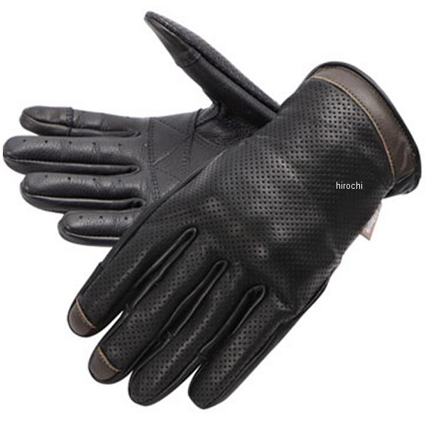 【メーカー在庫あり】 デグナー DEGNER レディース レザーメッシュグローブ 黒/ブラウン Sサイズ FRTG-89M HD店