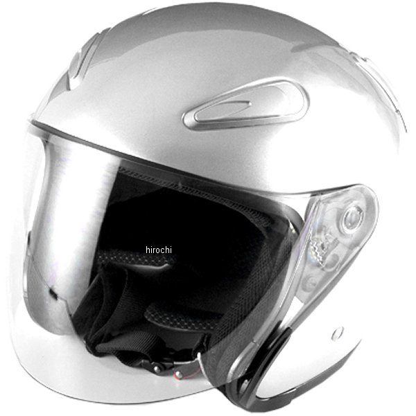 【メーカー在庫あり】 A221 NBS バイクパーツセンター ジェットヘルメット エアロフォルム シルバー Mサイズ(57-58cm未満) 722001 HD店｜ヒロチー商事 ハーレー 店
