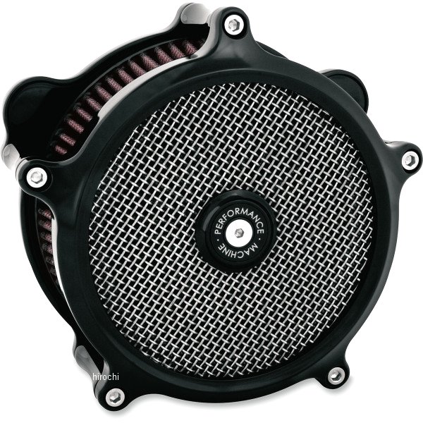 【USA在庫あり】 パフォーマンスマシン エアクリーナー SuperGas 08年以降 ハーレ 電子スロットル 黒 1010-2664 HD店