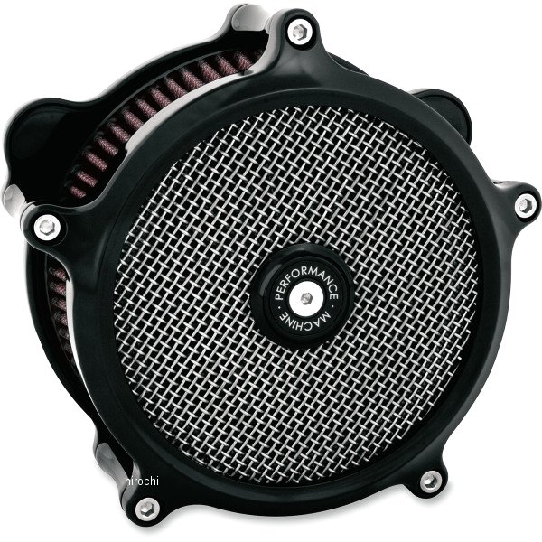 【USA在庫あり】 パフォーマンスマシン エアクリーナー SuperGas ハーレー Evo、TwinCam 黒 1010-2666 HD店