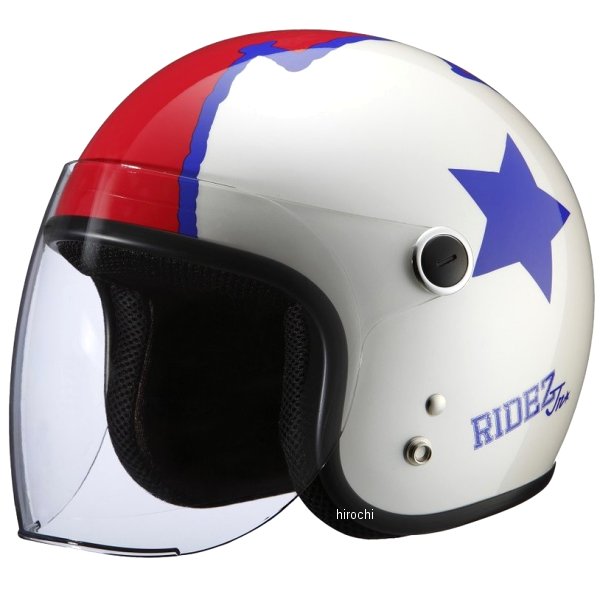 ライズ RIDEZ Jr GOGO ヘルメット キッズ用 白 53-54cm 4527625093133 HD店｜ヒロチー商事 ハーレー 店
