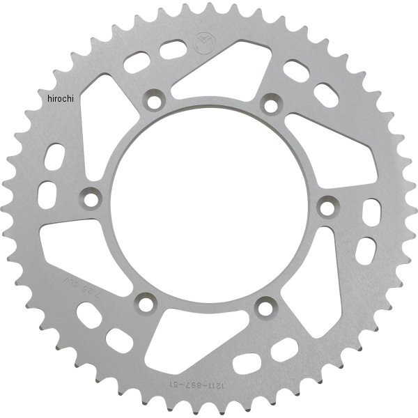【USA在庫あり】 ムースレーシング Moose Racing スプロケット リア アルミ 520 51T KTM シルバー 1211-1555 HD店