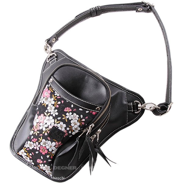 【メーカー在庫あり】 デグナー DEGNER 花山 ホルスターバッグ 黒 京桜 W-39K HD店