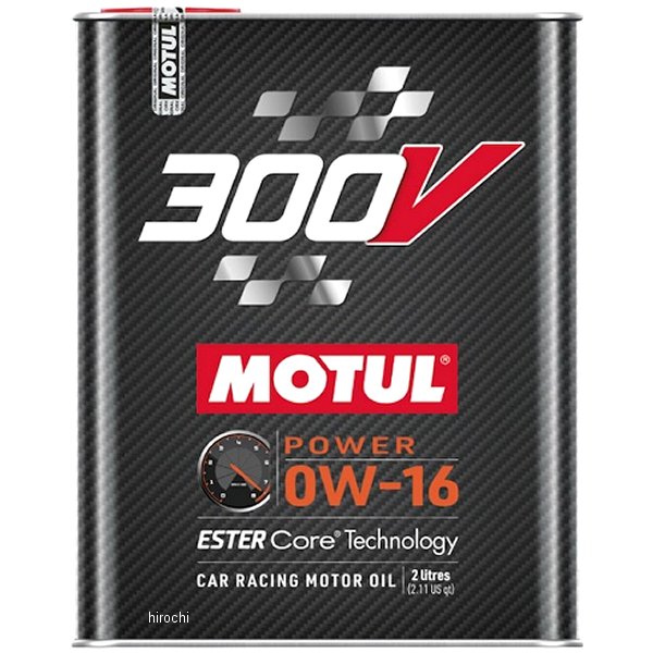 モチュール MOTUL 300V POWER 100%化学合成 4スト 4輪用エンジンオイル 0W-16 2リットル 110855 HD店