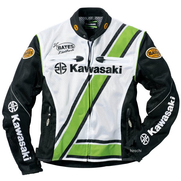 カワサキ純正 カワサキ×BATES クラシックメッシュジャケット 白 LLサイズ J8001-2915 HD店