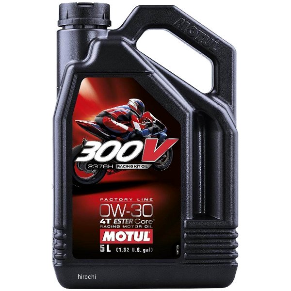 モチュール MOTUL 300V レーシングキットオイル 2376H 100%化学合成 4スト エンジンオイル 0W-30 5リットル 110329 HD店