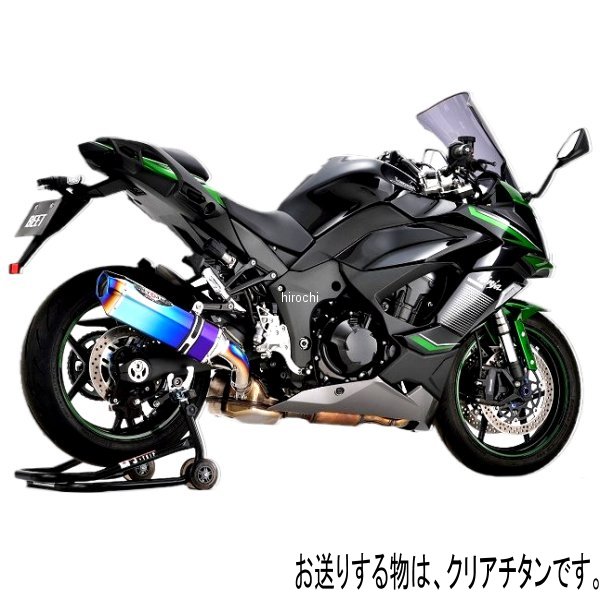ビート BEET スリップオンマフラー ナサートエボリューション TYPE2 ニンジャ1000SX クリアチタン 0222-KH2-50 HD店