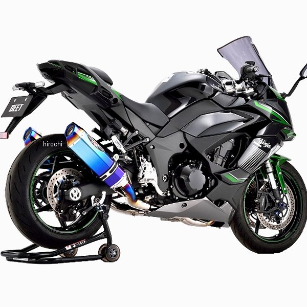 ビート BEET フルエキゾースト ナサートエボリューション TYPE2 T2 UP ニンジャ1000SX ブルーチタン 0223-KH3-BL HD店