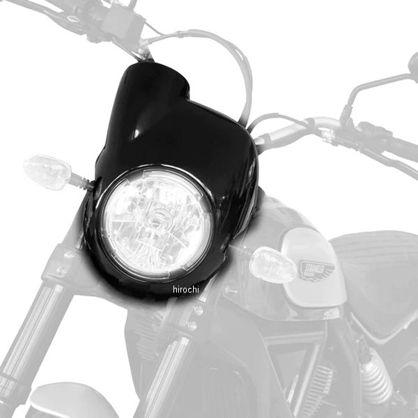 ピラミッドプラスチック Pyramid Plastics ノーズフェアリング 15年-22年 スクランブラー Cafe Racer グロスブラック 250000B HD店