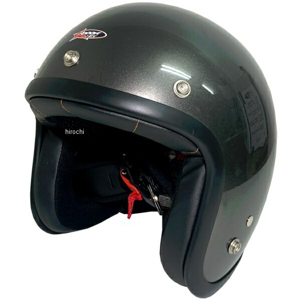 【メーカー在庫あり】 スプーン SPOON ジェットヘルメット ソリッド パールガンメタル フリーサイズ SPJ-903 HD店