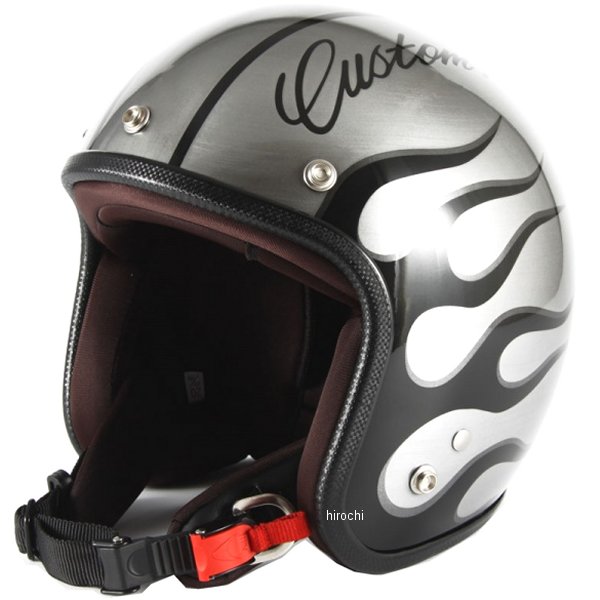 【Custom 72 Jam】 ジェットヘルメット 72JAM JET HELMET IRON BALL シルバー ジェットヘルメット 72