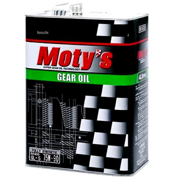 【メーカー在庫あり】 モティーズ Moty's ギヤオイル M405 化学合成油 75W90 4リットル M405-75W90-4L HD店｜ヒロチー商事 ハーレー 店