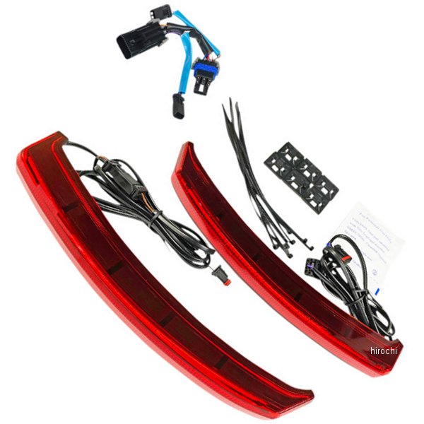 【USA在庫あり】 INDバッグ-SWP-R カスタム ダイナミクス LIGHT バッグ レッドレンズ INDIAN 2040-2695 HD店