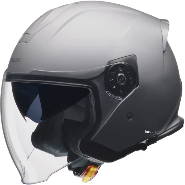 【メーカー在庫あり】 FLX-MS リード工業 ジェットヘルメット インナーシール付き マットシルバー Lサイズ FLX-MS-L HD店