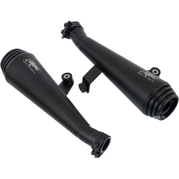 モートーンカスタムズ スリップオンマフラー SATURN V 17年-21年 トライアンフ Bonneville T100/T120 黒 MTE159 HD店