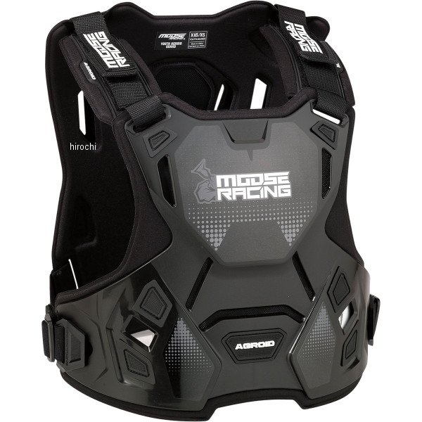 【USA在庫あり】 ムースレーシング Moose Racing チェストガード ユース Agroid 黒 2XS/XS 2701-1115 HD店