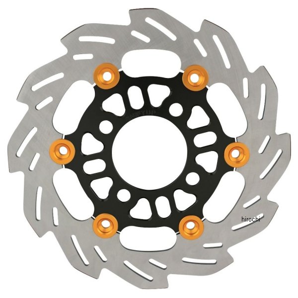シフトアップ ディスクローター 220mm グロム、モンキー125 黒/ゴールド 260054-06 HD店|ヒロチー商事 ハーレー 店